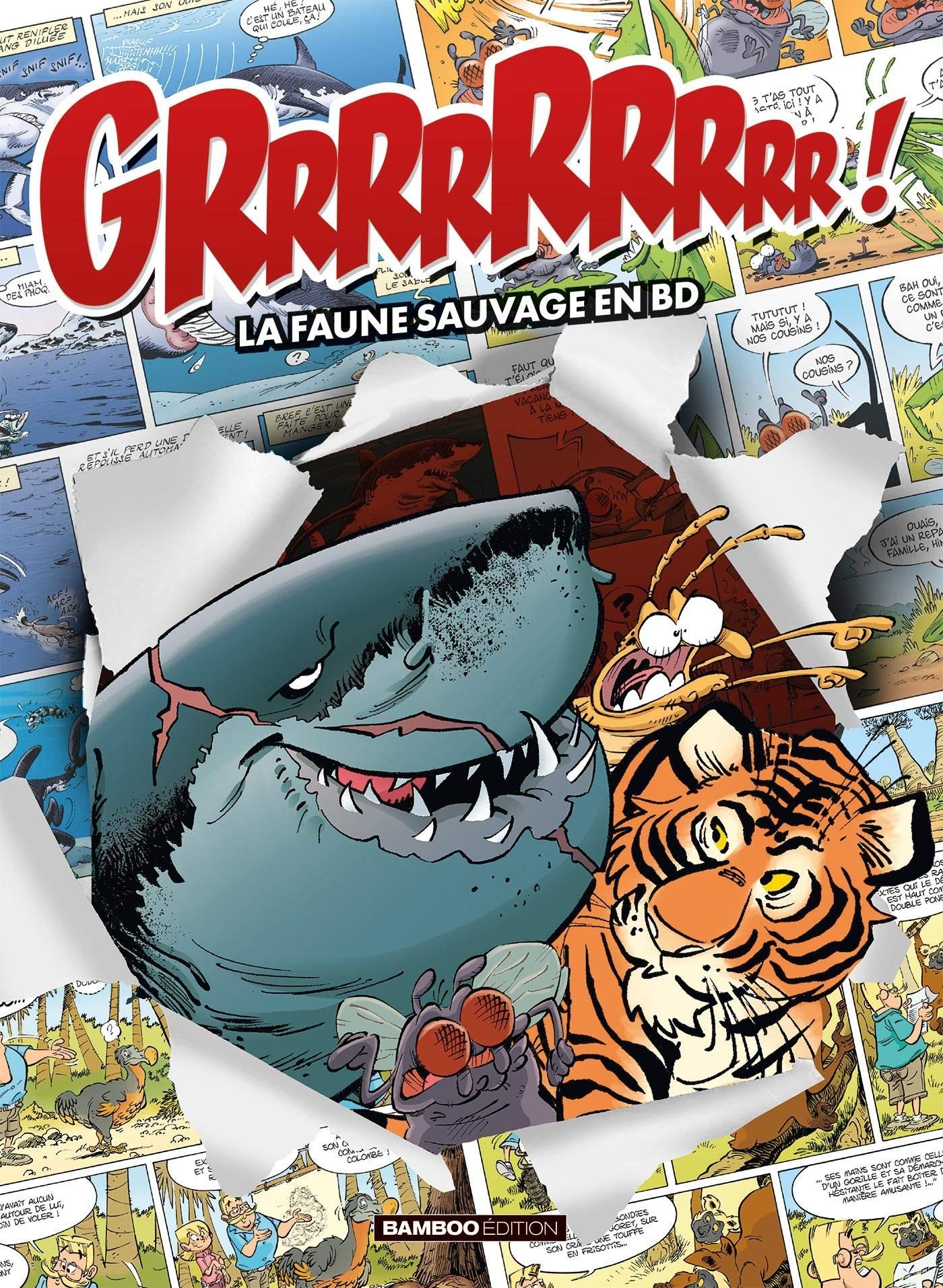jaquette album La Faune sauvage en BD - écrin Animaux marins T5 + Insectes T4 + Zoo des animaux T1