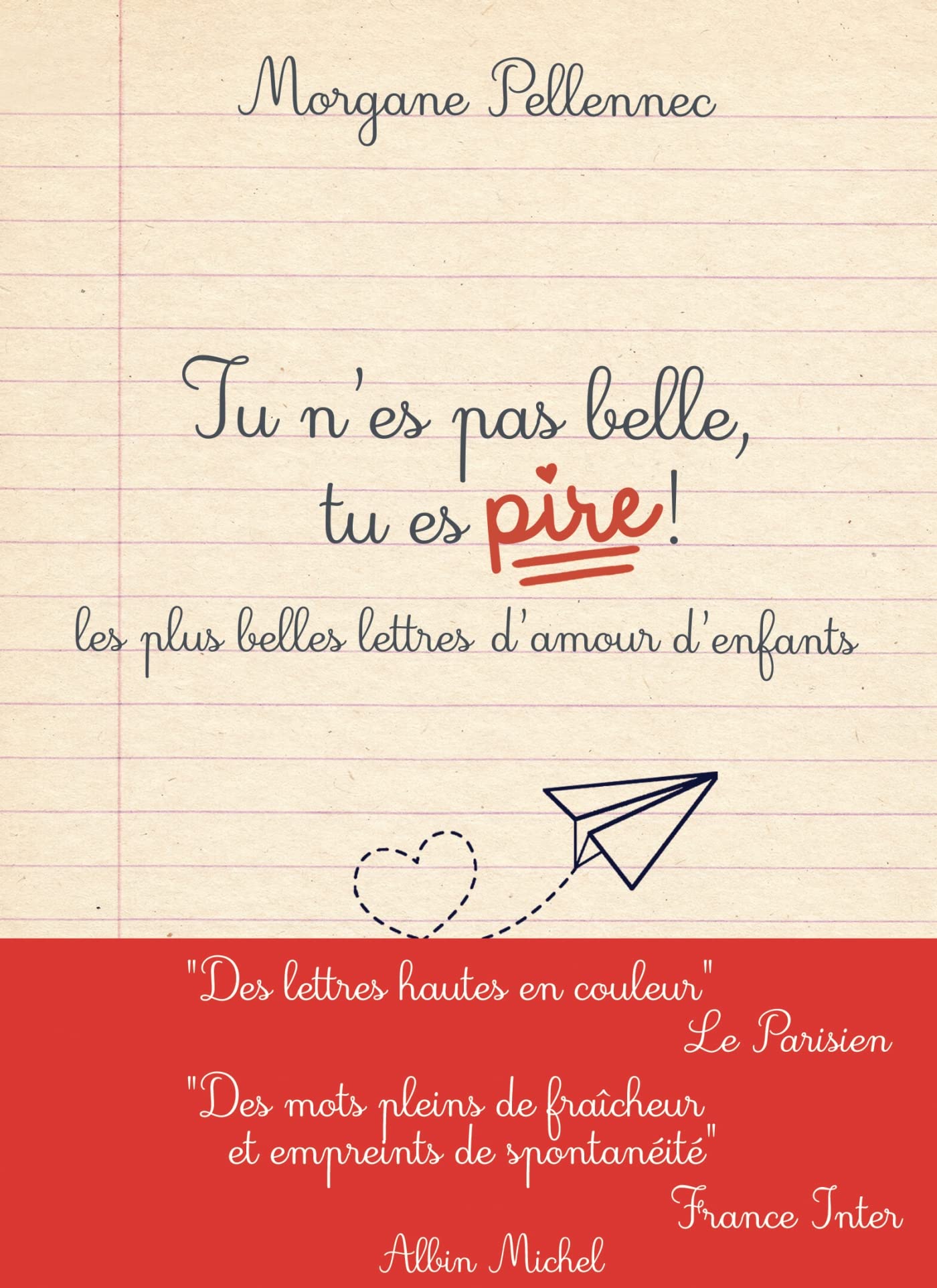jaquette album Tu n'es pas belle, tu es pire !: Les plus belles lettres d'amour d'enfants
