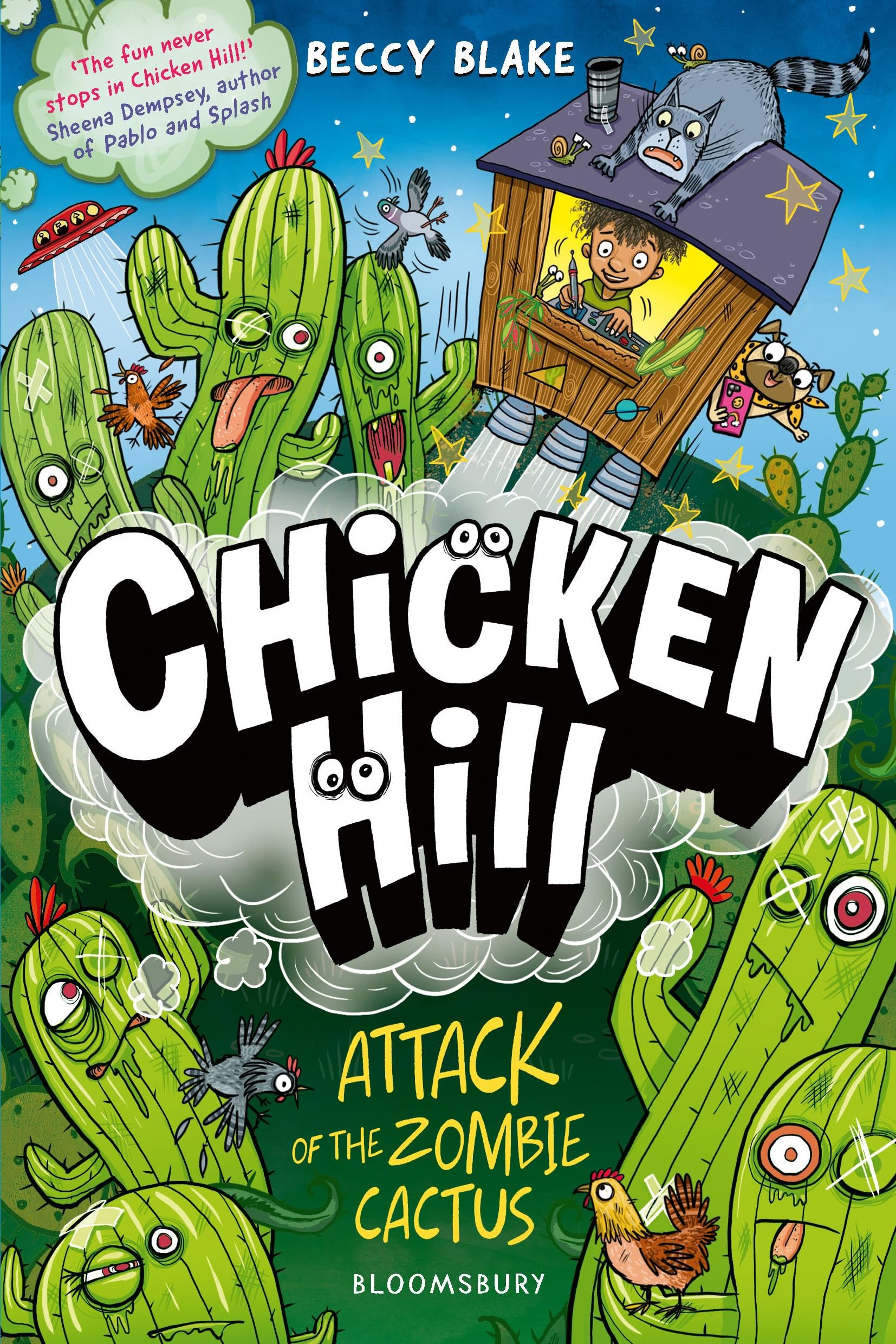 jaquette album Chicken Hill: Attack of the Zombie Cactus: Three hilarious short stories in one brilliantly weird graphic novel