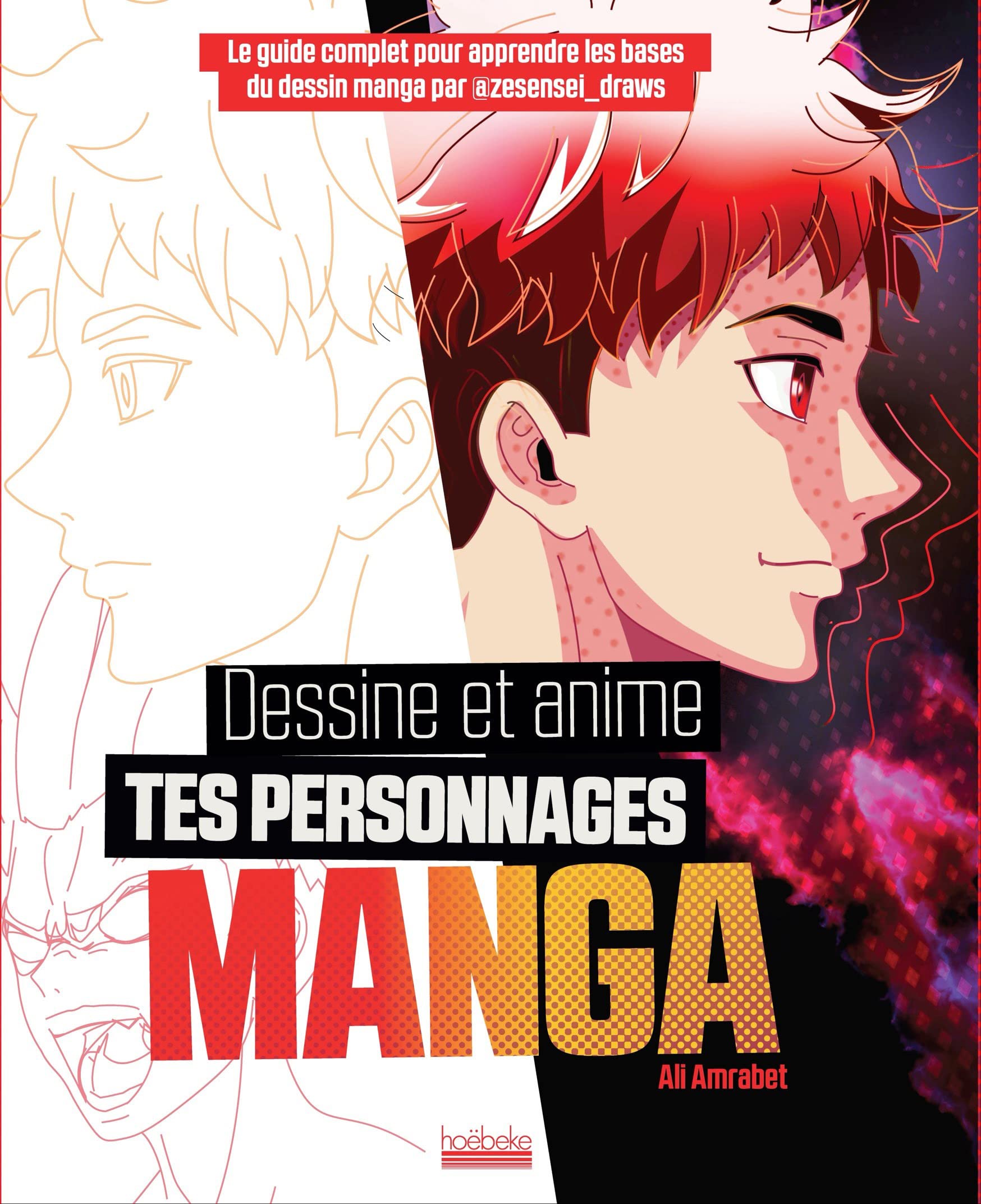 jaquette album Dessine et anime tes personnages manga: Le guide complet pour apprendre les bases du dessin par @zesensei_draws