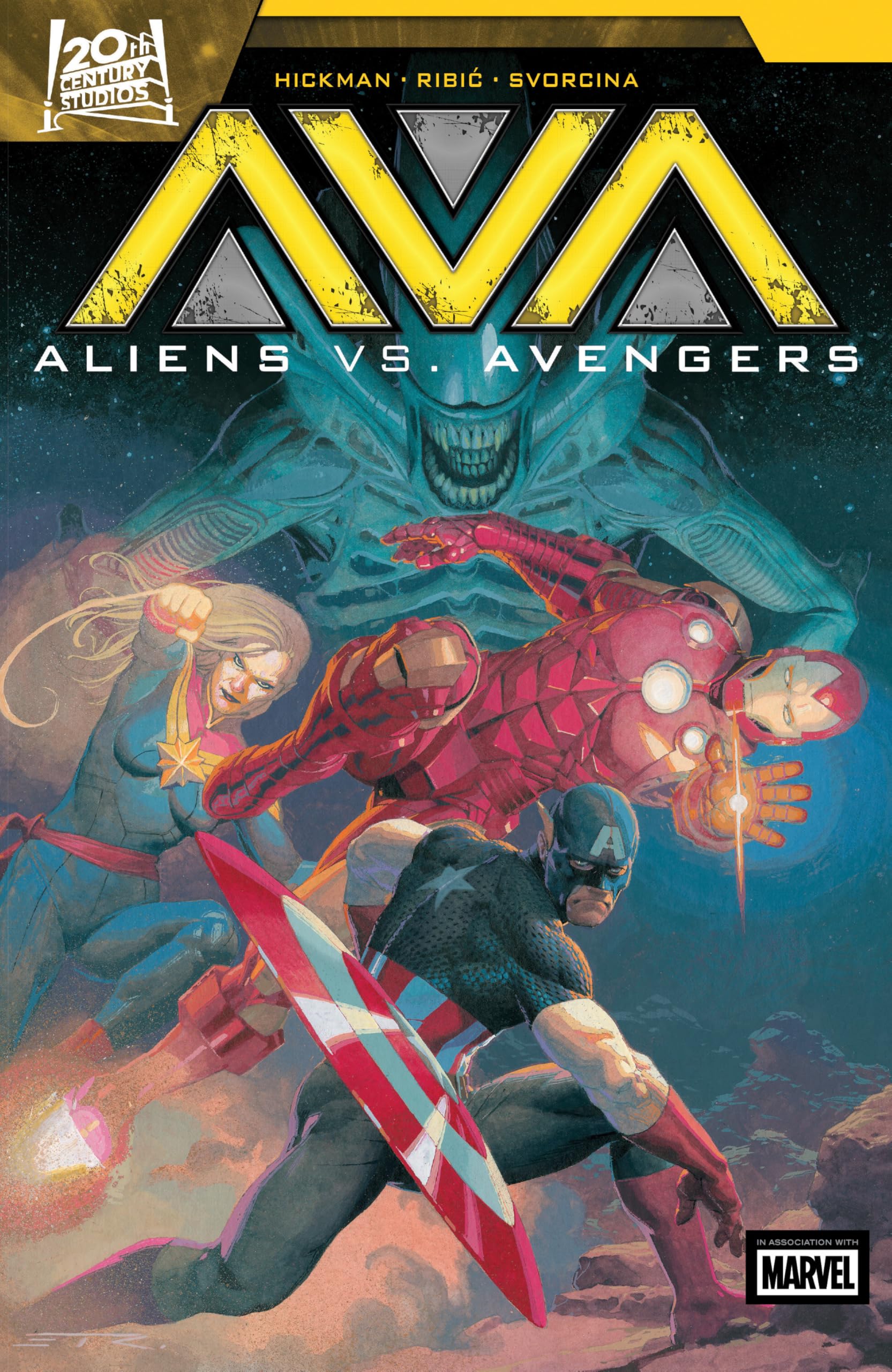 jaquette album Aliens vs. Avengers