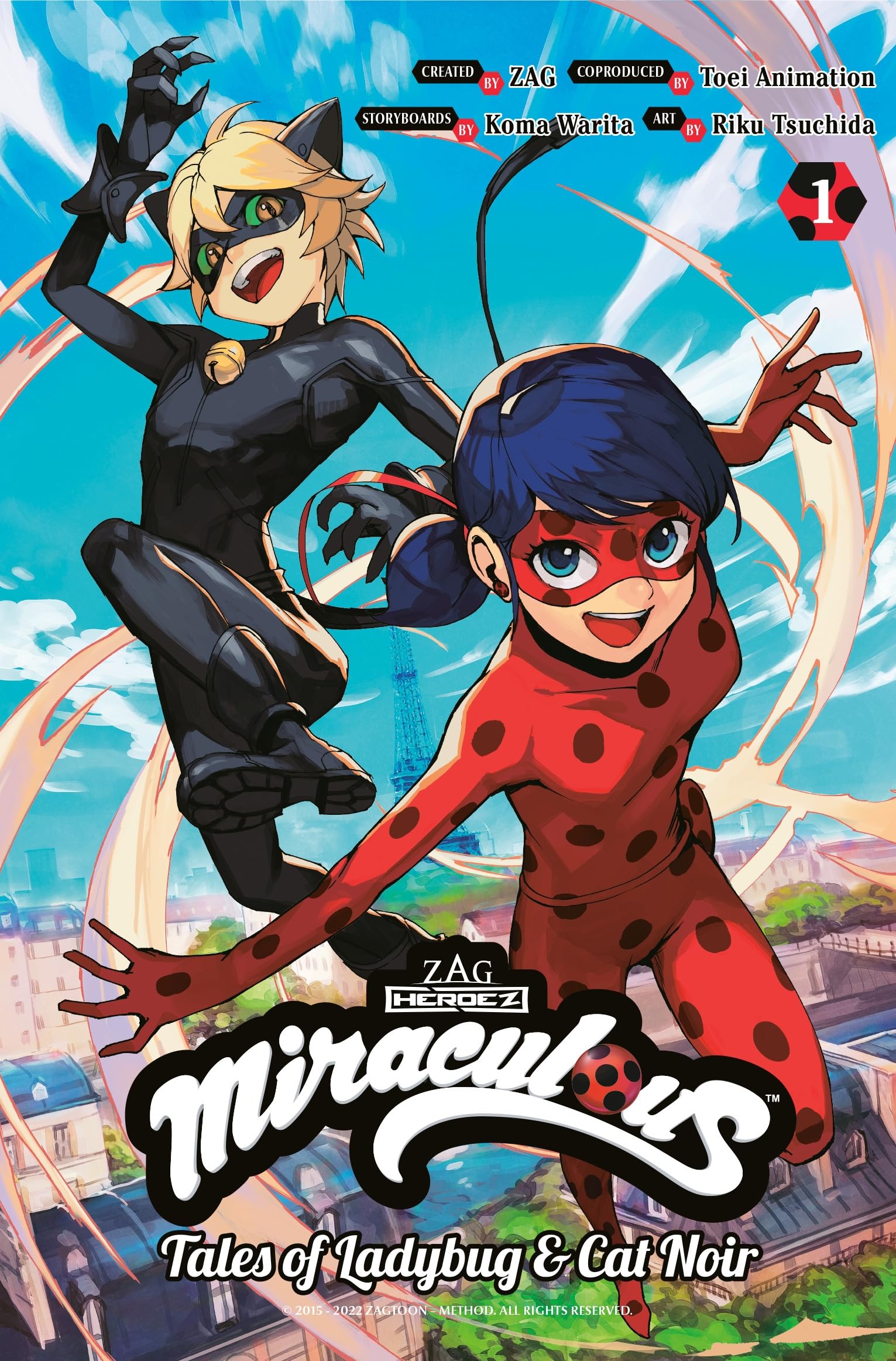 jaquette album Miraculous: Tales of Ladybug & Cat Noir (Manga) 1