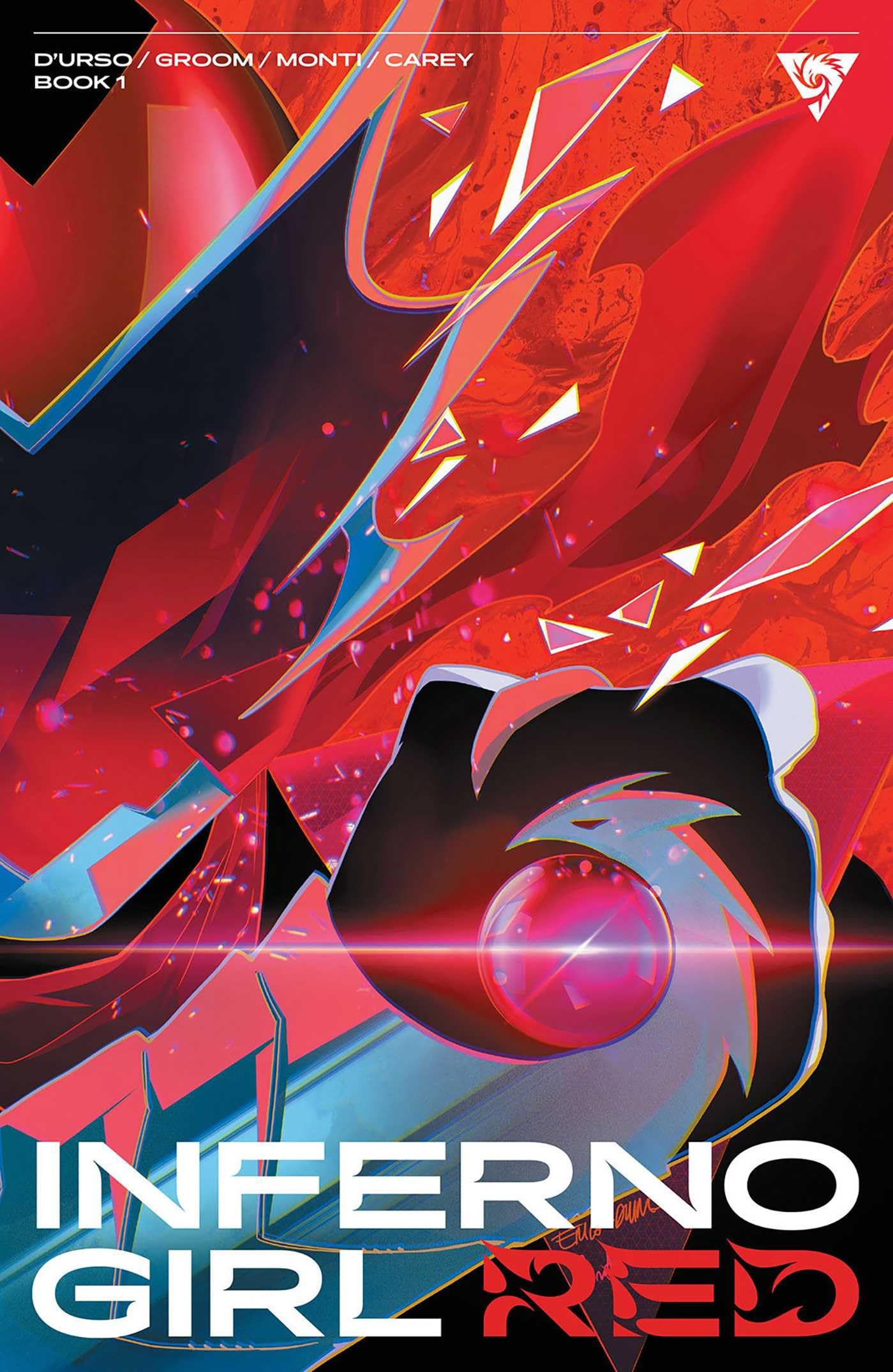 jaquette album Inferno Girl Red, Volume 1: A Massive-Verse Book