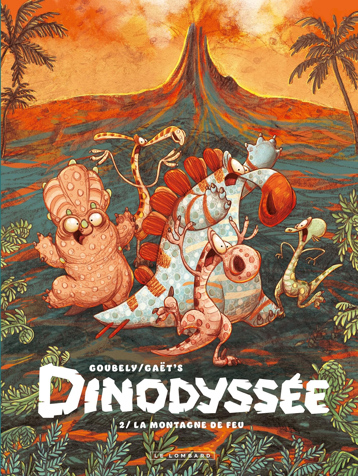 jaquette album Dinodyssée - Tome 2 - La montagne de feu