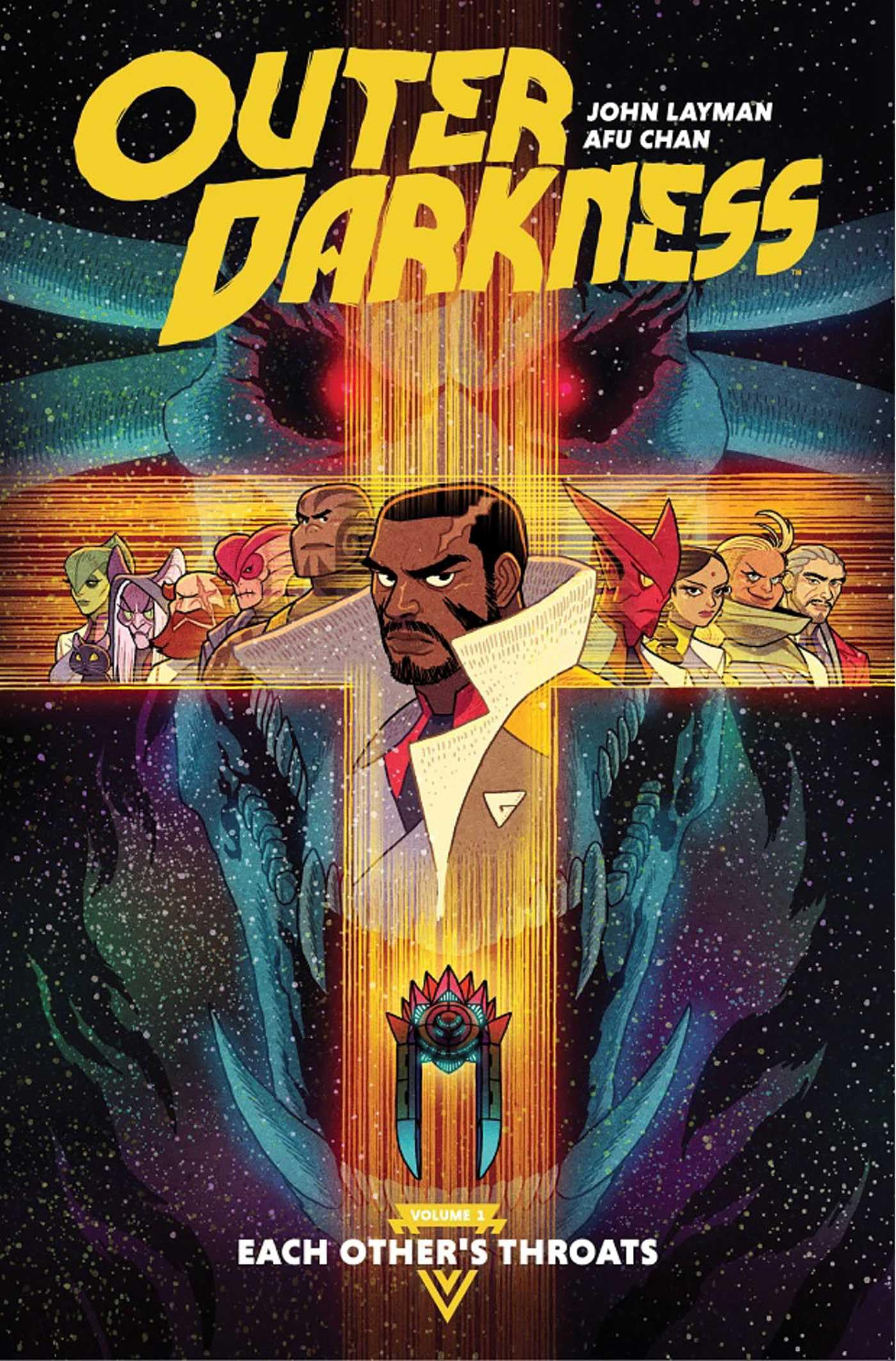 jaquette album Outer Darkness Volume 1: Each Other's Throats