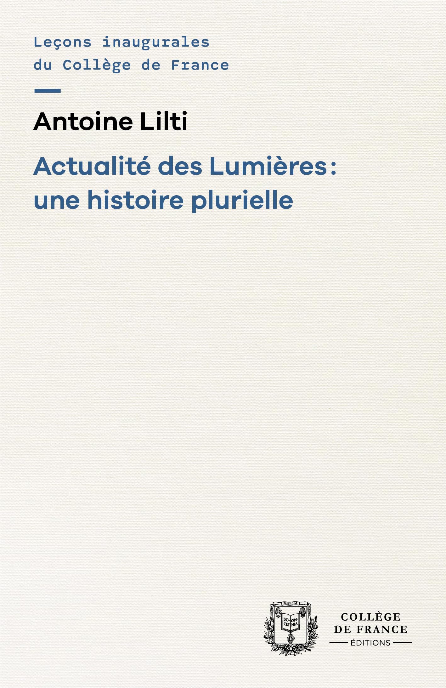 jaquette album Actualité des Lumières : une histoire plurielle