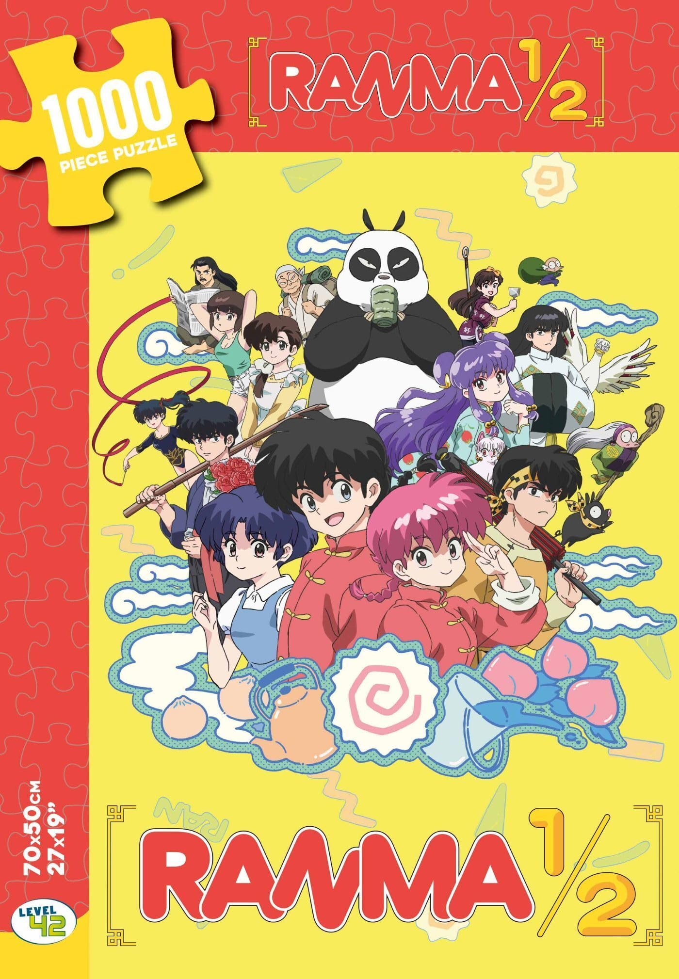 jaquette album Ranma 1/2 / Puzzle 1000 pièces / Jeu de Patience et de Réflexion / 68x49 cm