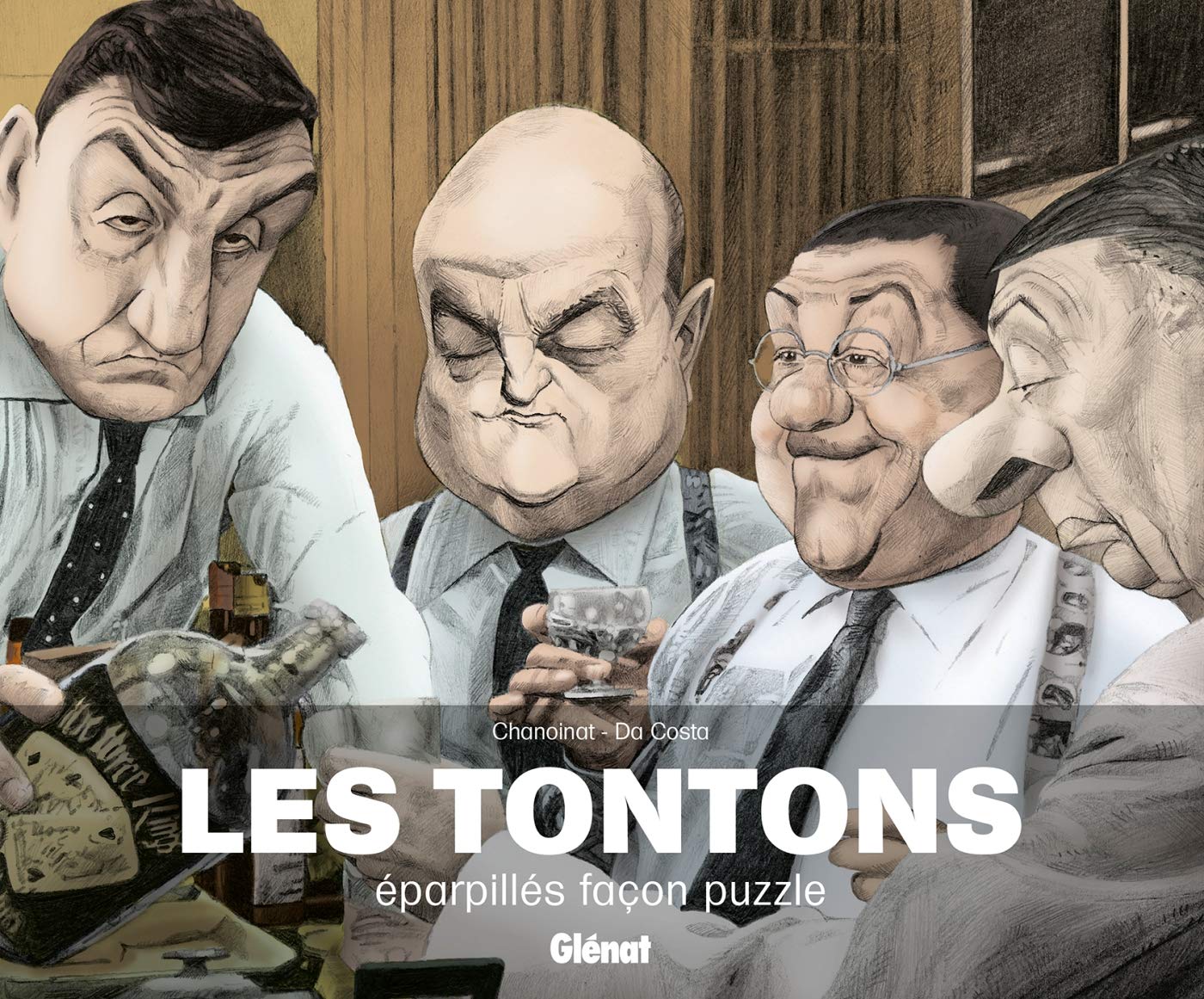 jaquette album Les tontons éparpillés façon puzzle NE