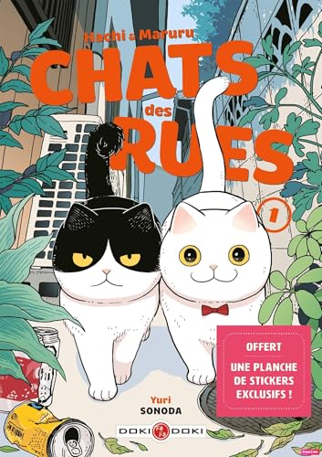 jaquette album Hachi & Maruru, Chats Des Rues Tome 1 - Une Planche De Stickers Exclusifs Offerte !