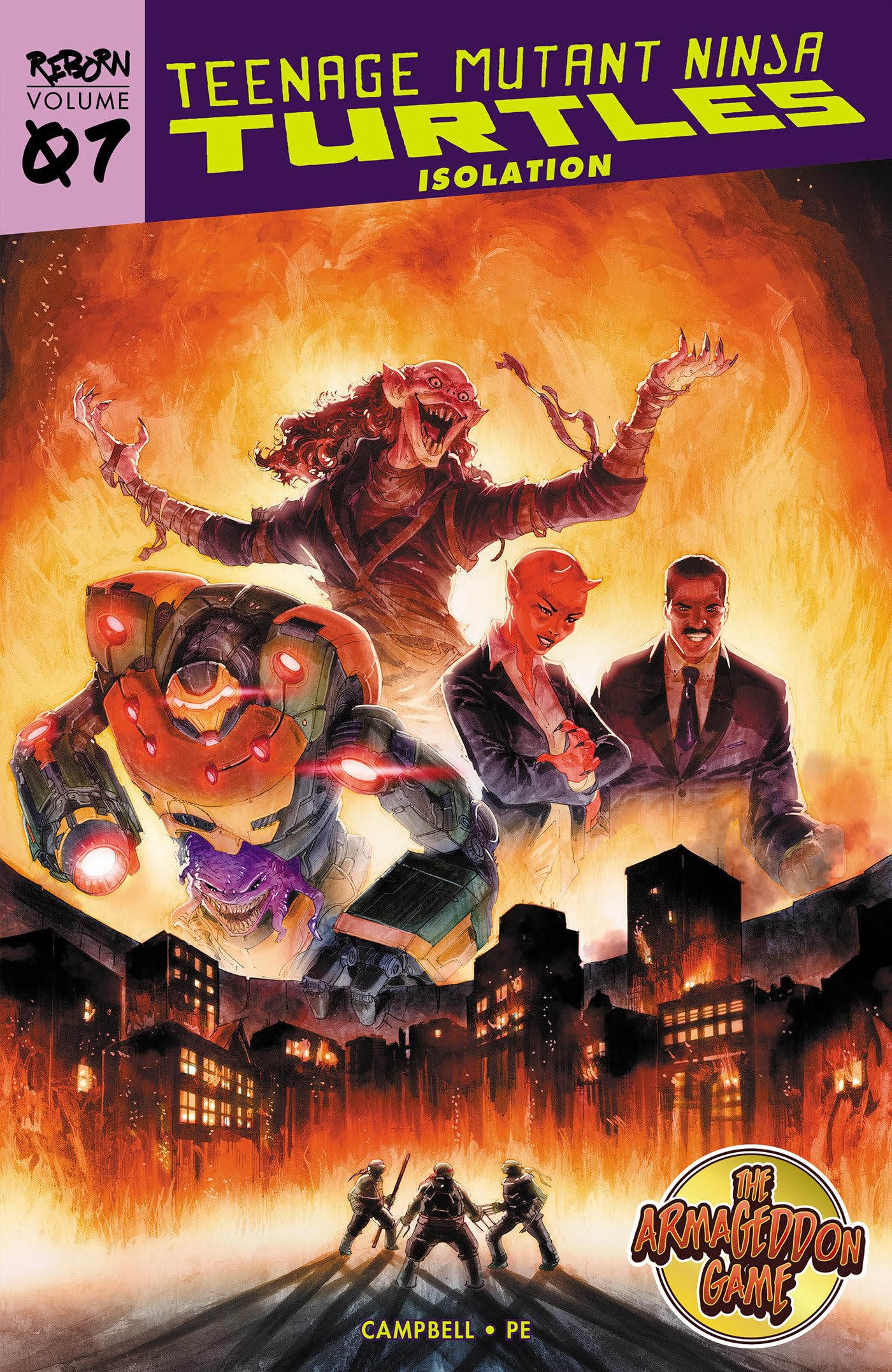 jaquette album Teenage Mutant Ninja Turtles: Reborn, Vol. 7 - Isolation