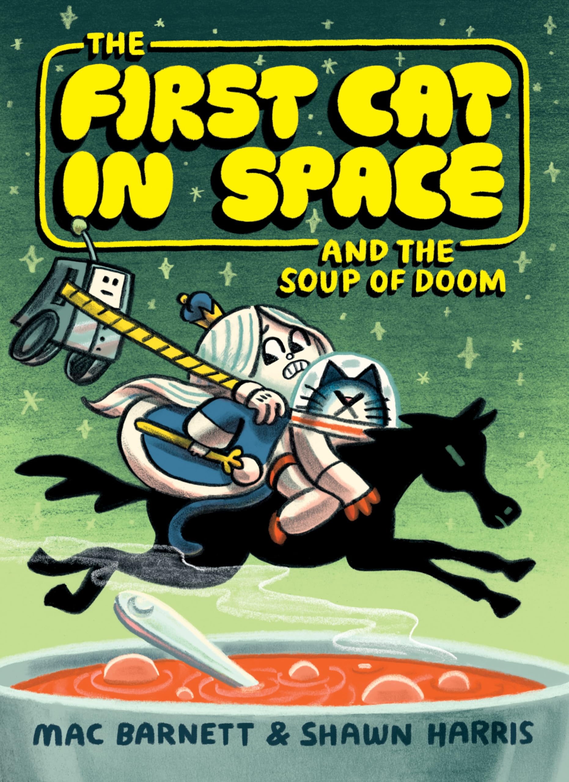 jaquette album The First Cat in Space and the Soup of Doom: A Hilarious Space Adventure for Kids