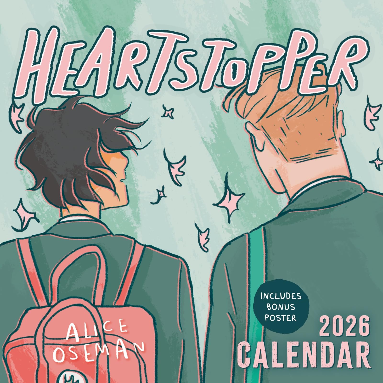 jaquette livre The Heartstopper 2026 Calendar: With art by Alice Oseman, and bonus poster!