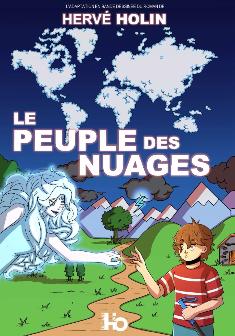 jaquette album LE PEUPLE DES NUAGES: La bande dessinée du roman