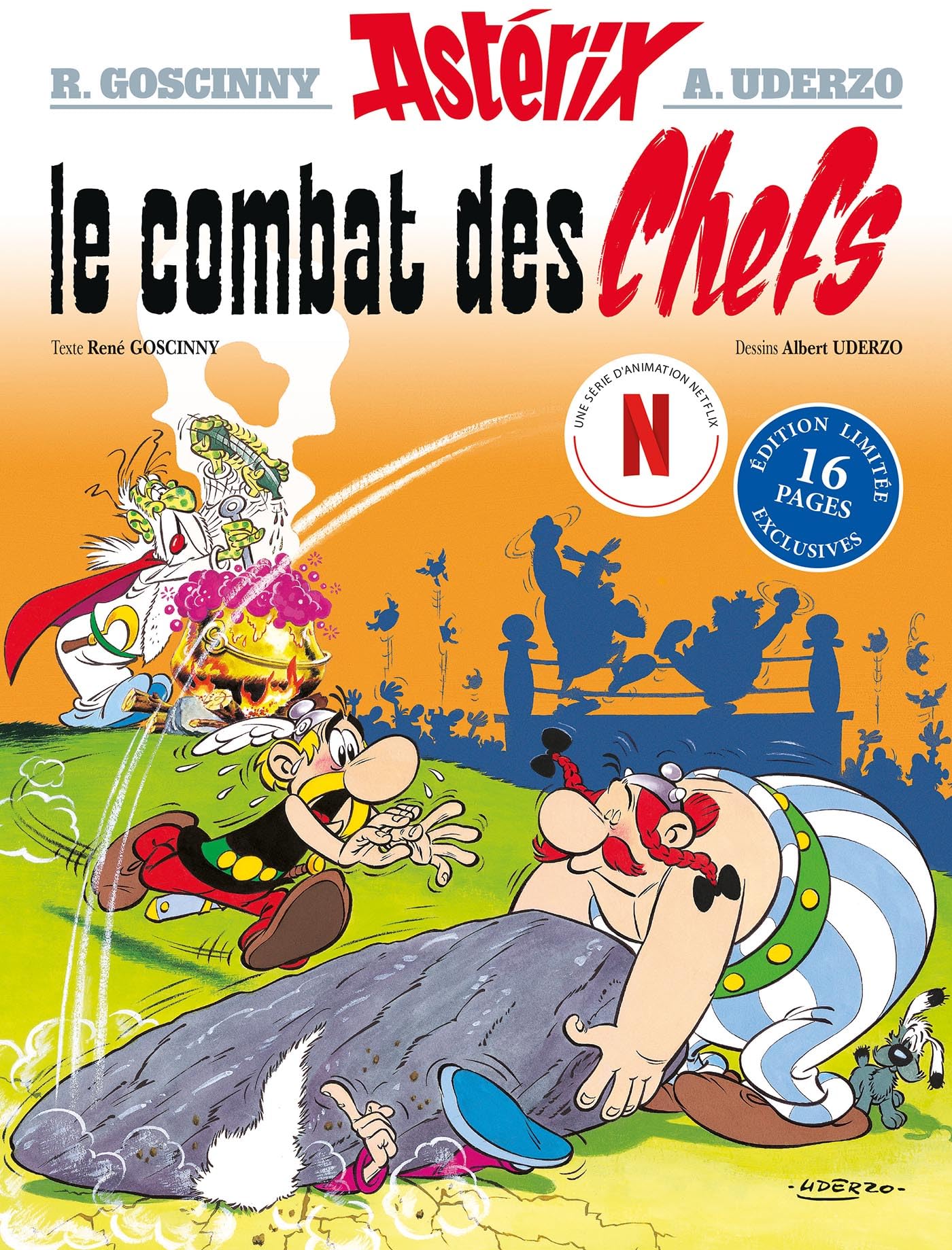 jaquette album Astérix - Le Combat des chefs - Édition spéciale série Netflix