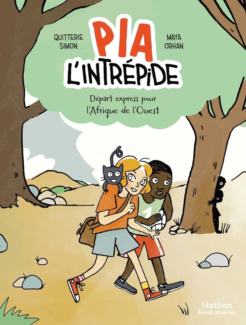 jaquette album Pia l'intrépide - Départ express pour l'Afrique de l'Ouest - BD dès 8 ans