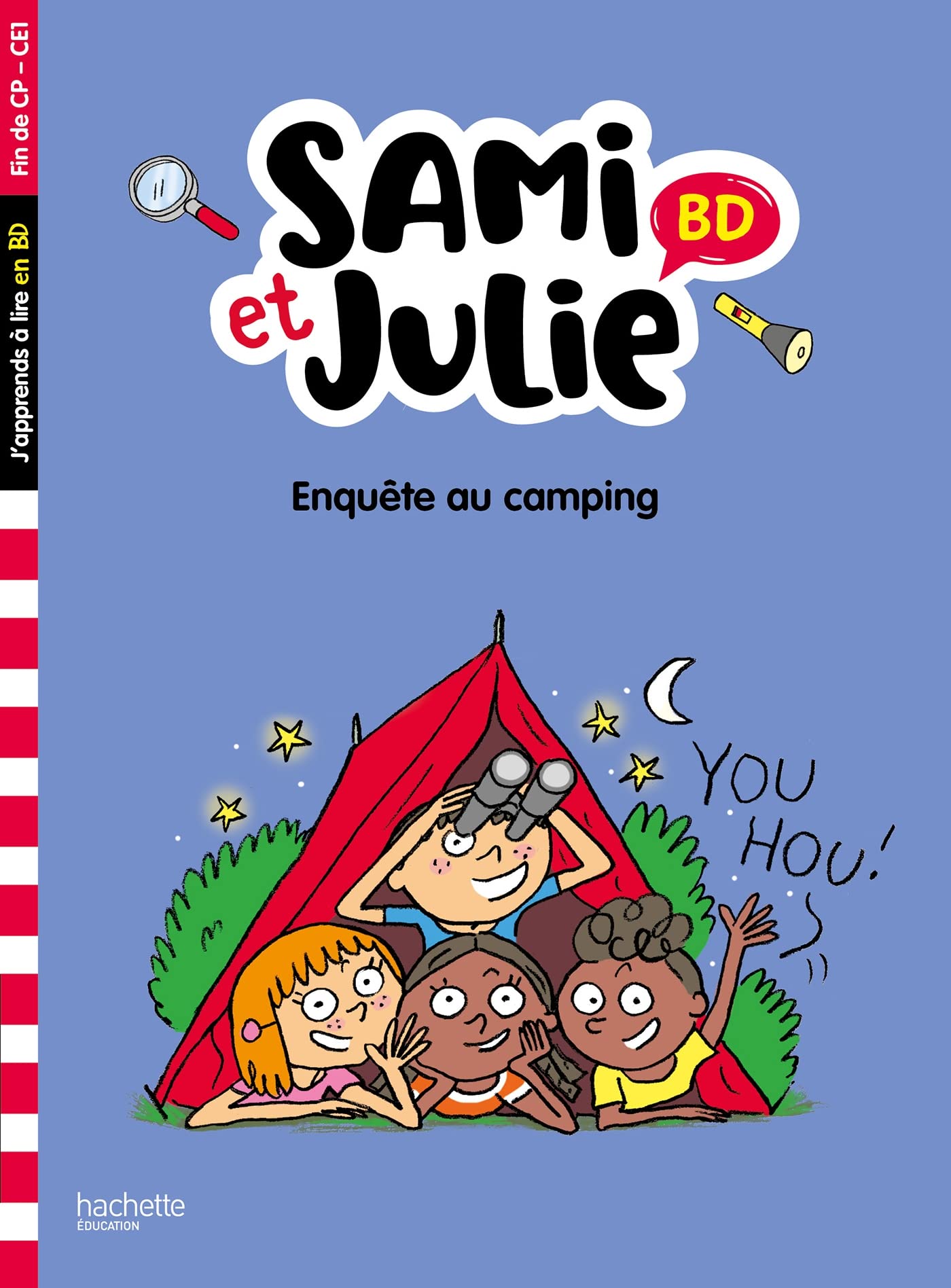 jaquette album Sami et Julie BD Fin de CP-CE1 - Enquête au camping