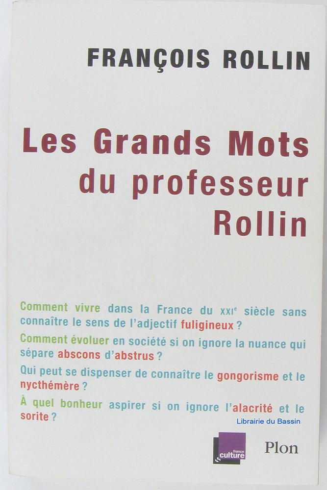 jaquette album Les grands mots du professeur Rollin
