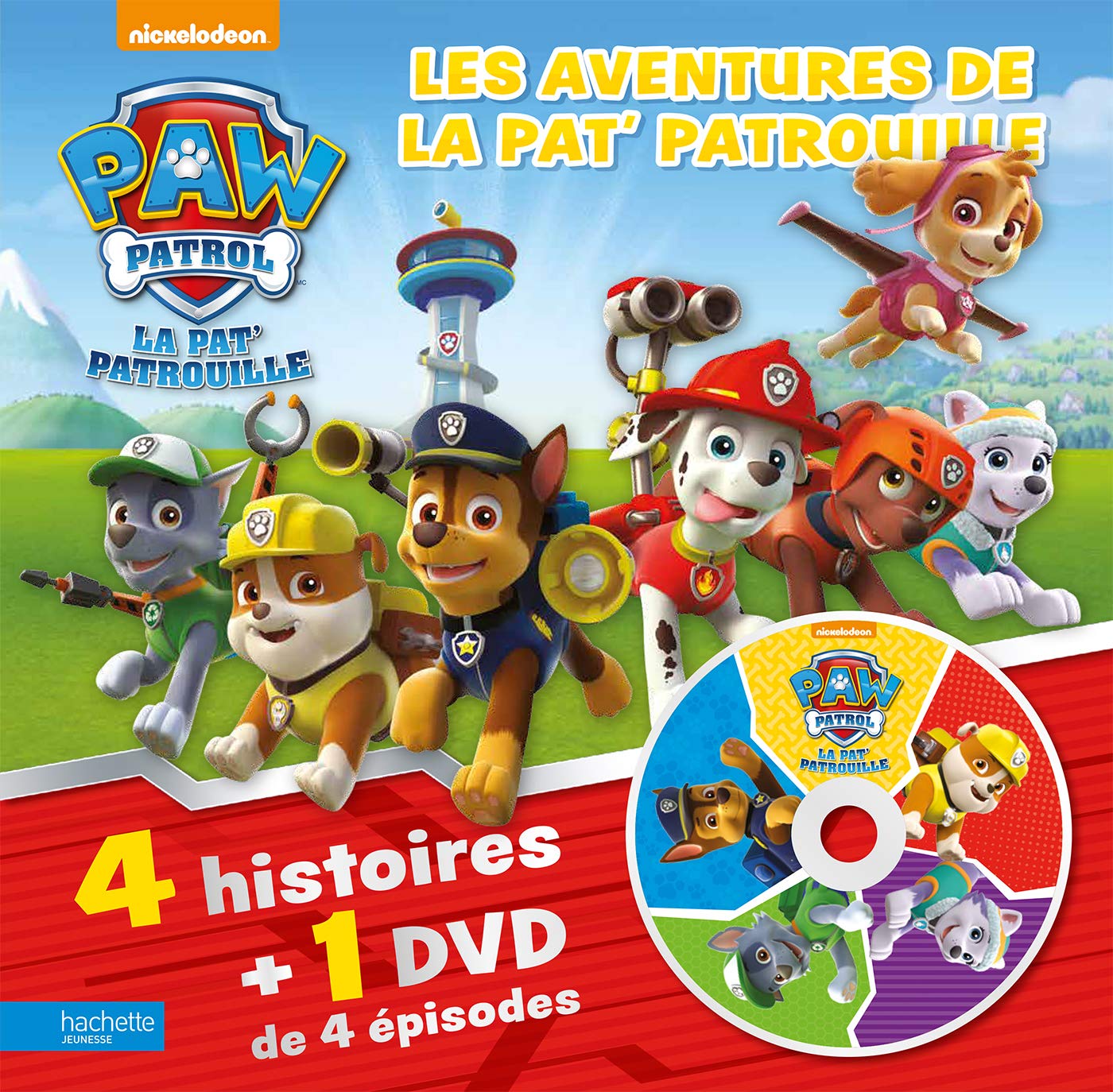 jaquette album Paw Patrol-La Pat'Patrouille - Les aventures de la Pat' Patrouille - 4 histoires + 1 DVD