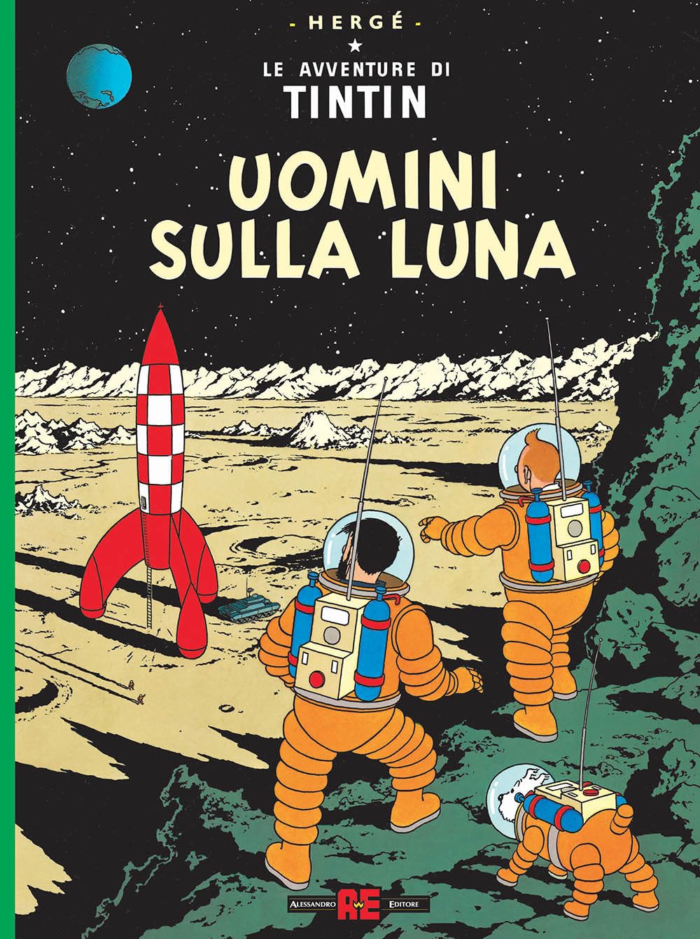 jaquette album Le avventure di Tintin. Uomini sulla luna