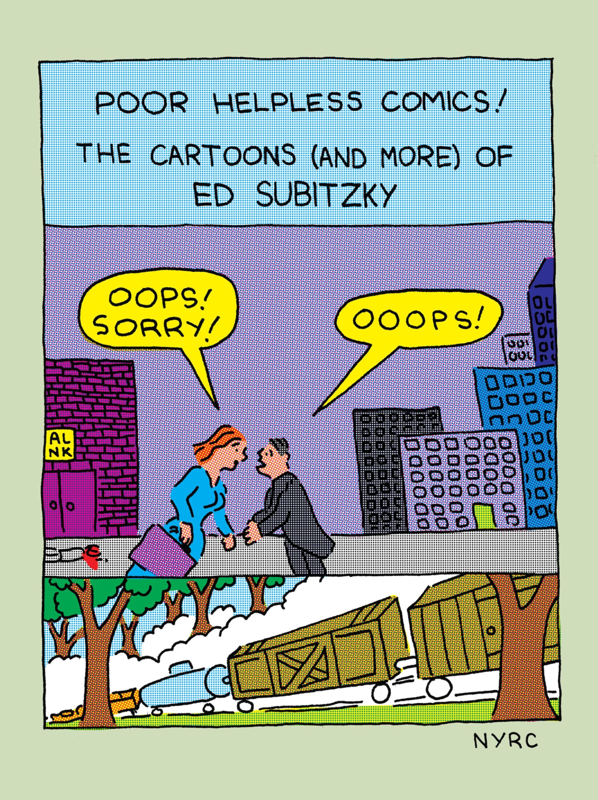 jaquette album Poor Helpless Comics!: The Cartoons (and More) of Ed Subitzky
