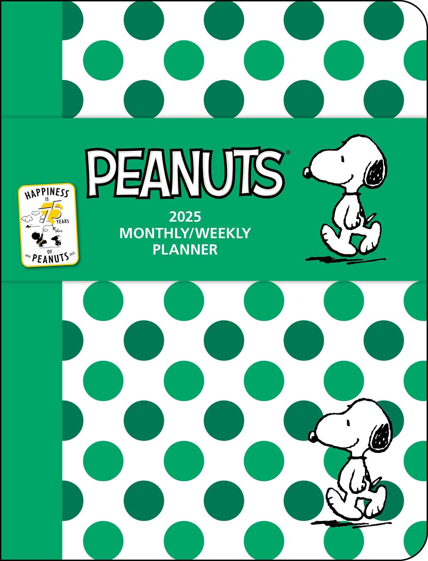jaquette livre Peanuts 12-Month 2025 Weekly/Monthly Planner Calendar