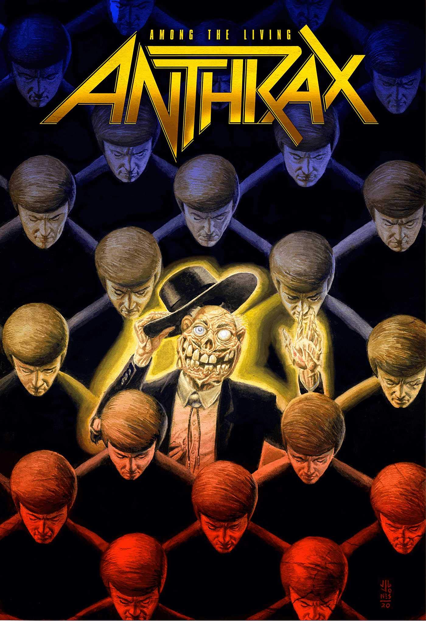 jaquette album Anthrax: Among The Living
