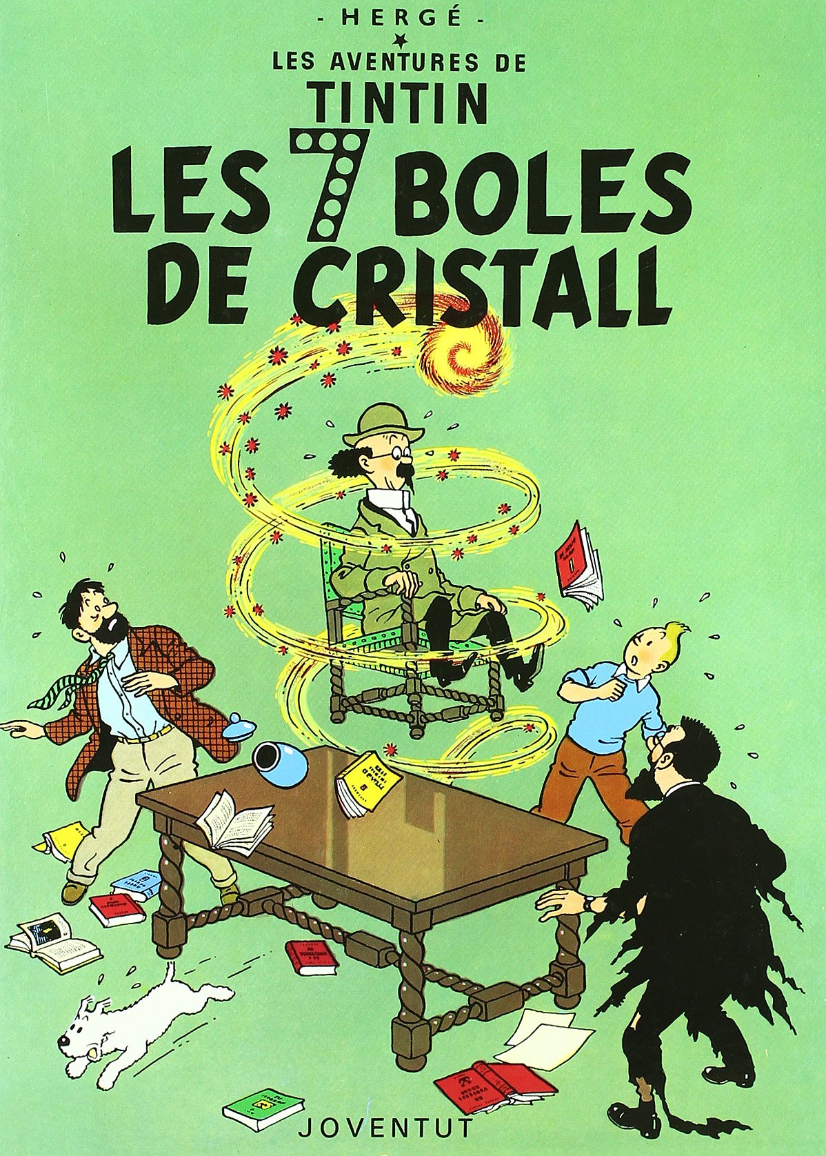 jaquette album Tintin in Catalan: Les set boles de cristall