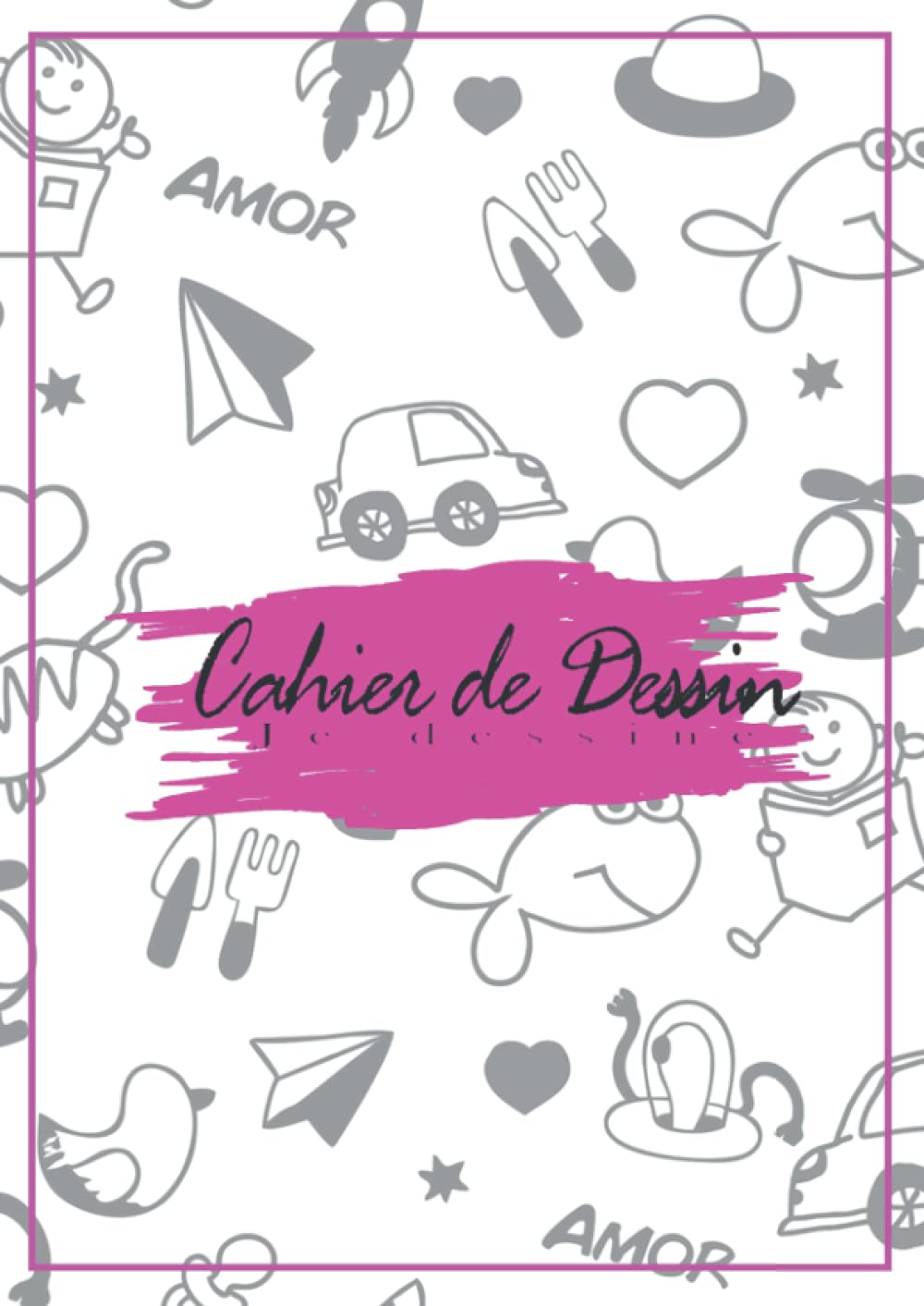 jaquette album Cahier De Dessin A4 - Filles -: Mon Carnet De Dessin Format A4 - 21x29.7 cm - 120 Pages Blanches Cahier de Croquis A4, Bloc de Dessin A4 Feuilles ... idée a Offrir Pour Les Mères Les Copines