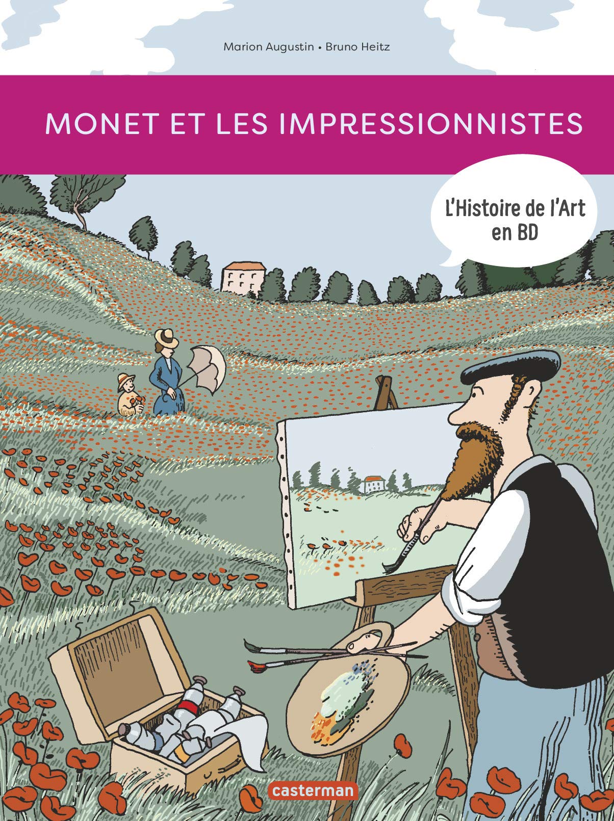 jaquette album L'Histoire de l'Art en BD - Monet et les Impressionnistes