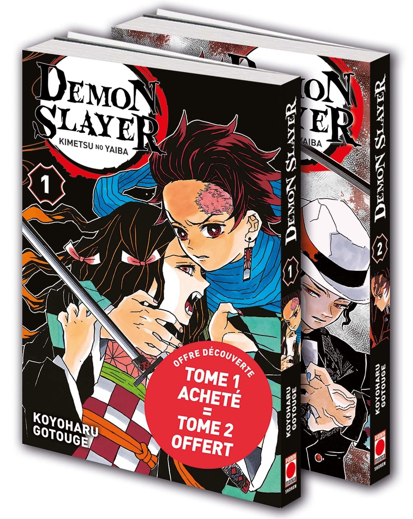 jaquette album Demon Slayer - Pack découverte T01 & T02