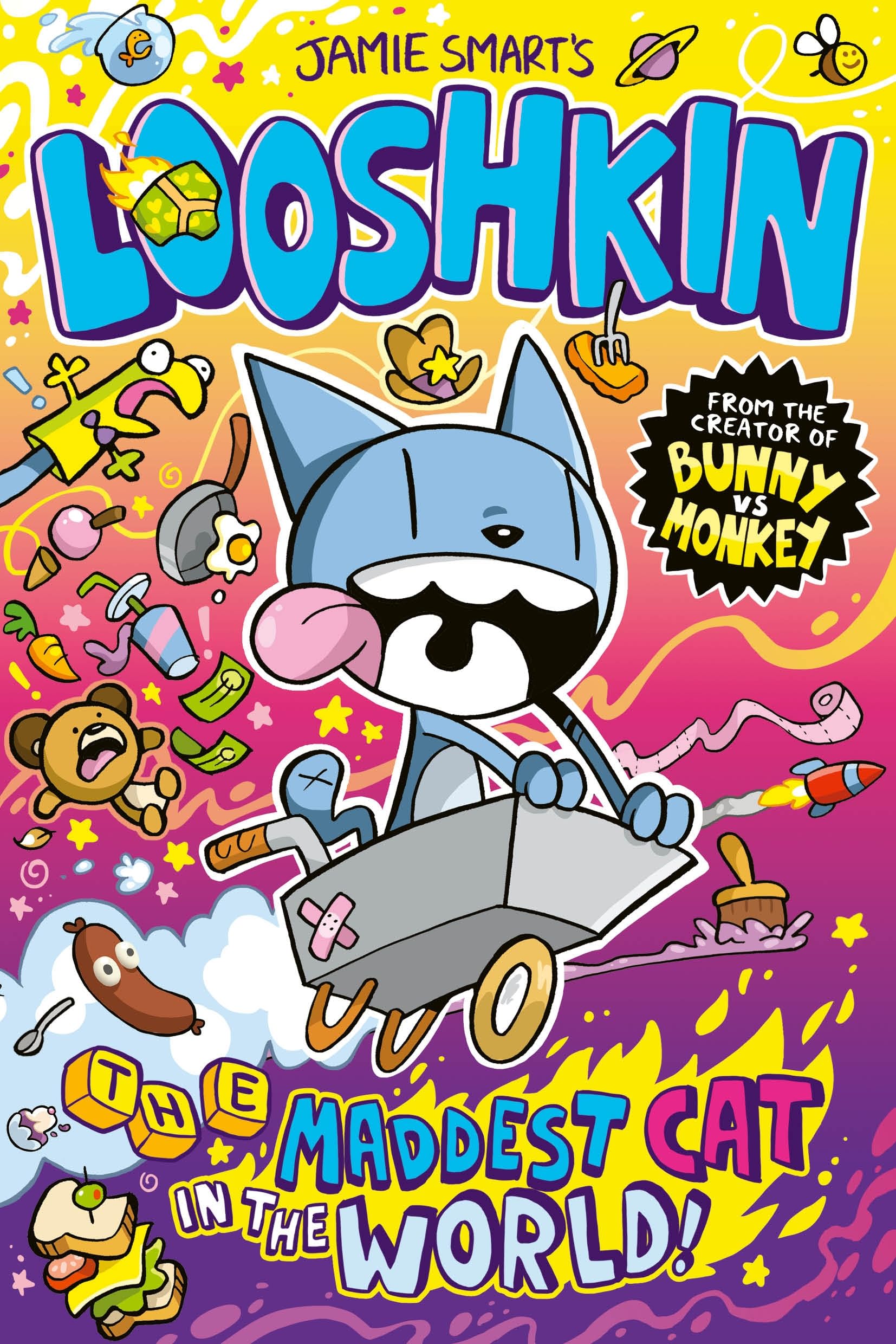 jaquette album Looshkin: The Maddest Cat in the World (a Phoenix Comic Book, from the multi-million-selling creative genius Jamie Smart)