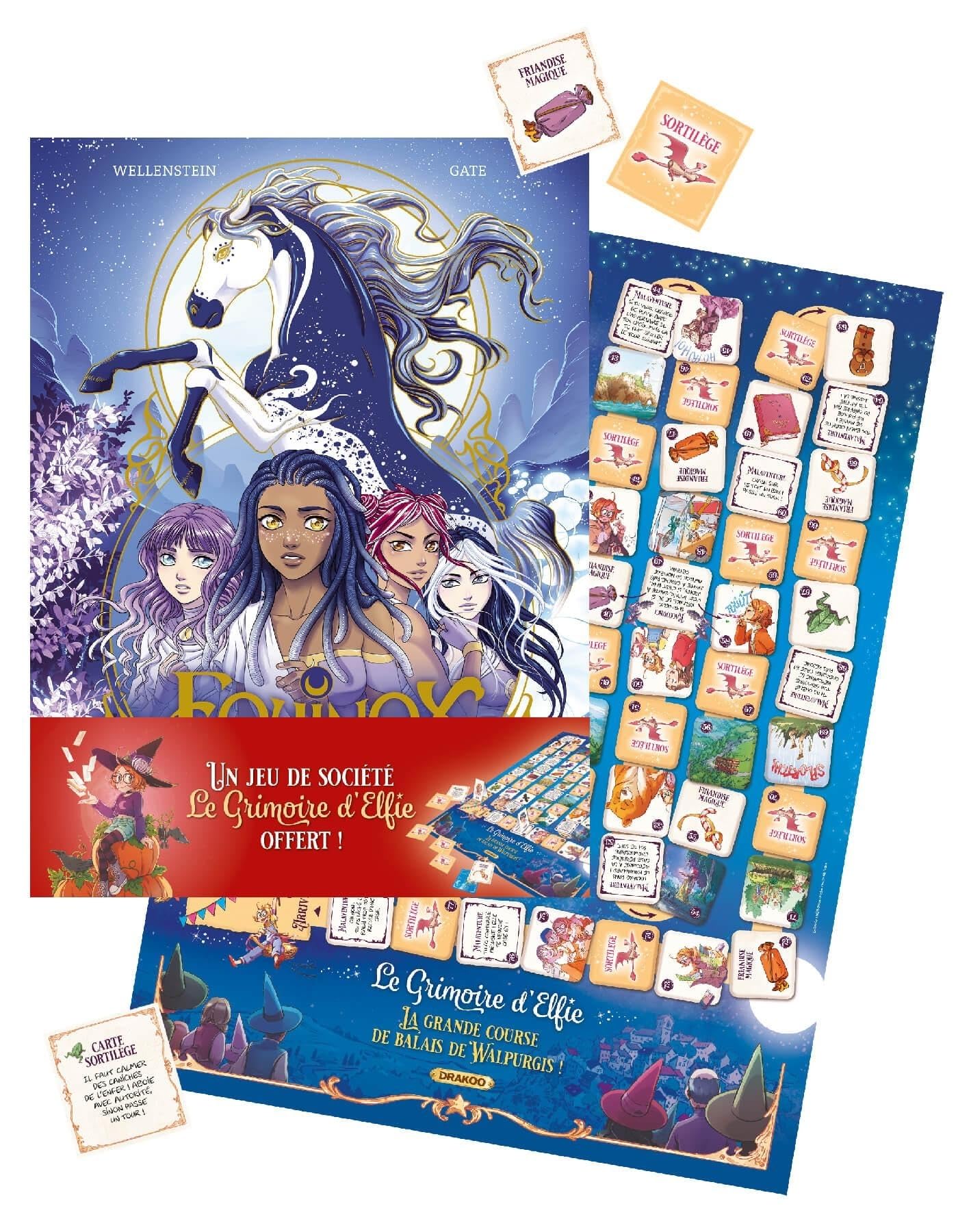 jaquette album Equinox - vol. 01 + jeu de société offert - édition limitée: Cheval de Lune