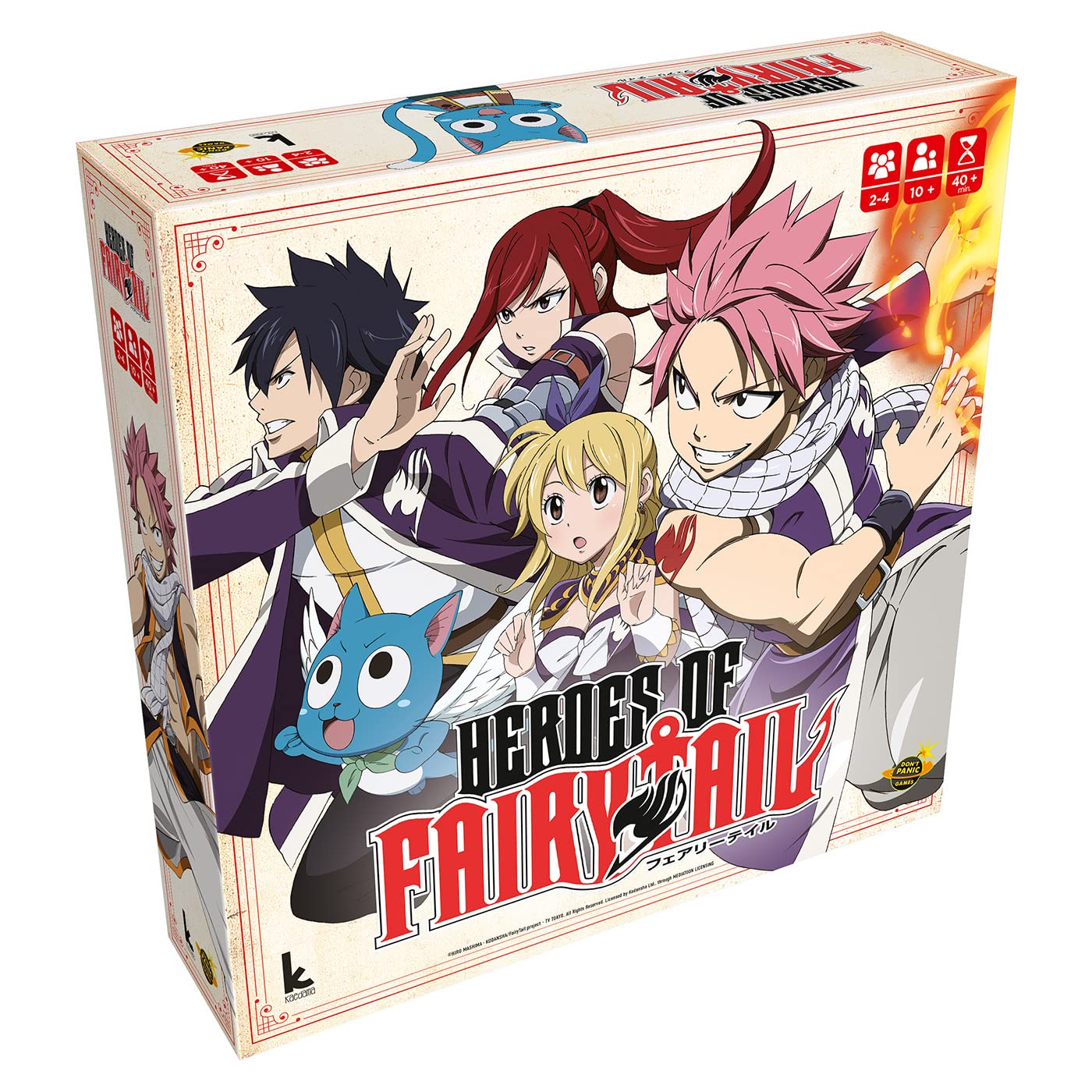 jaquette livre Heroes of Fairy Tail / Jeu de société / À partir de 10 ans / 2-4 joueurs / 40 minutes