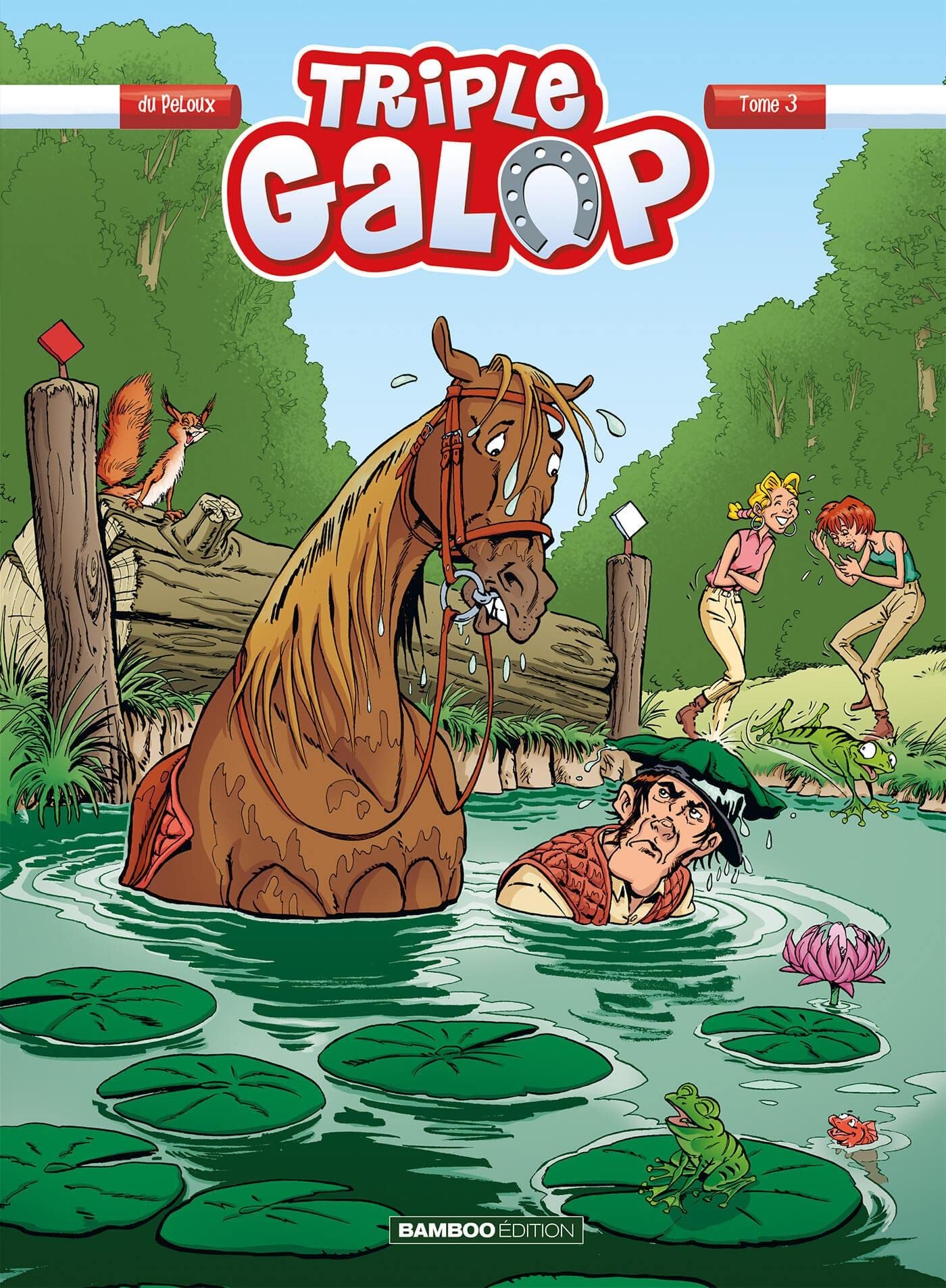 jaquette album Triple galop - tome 03 - top humour