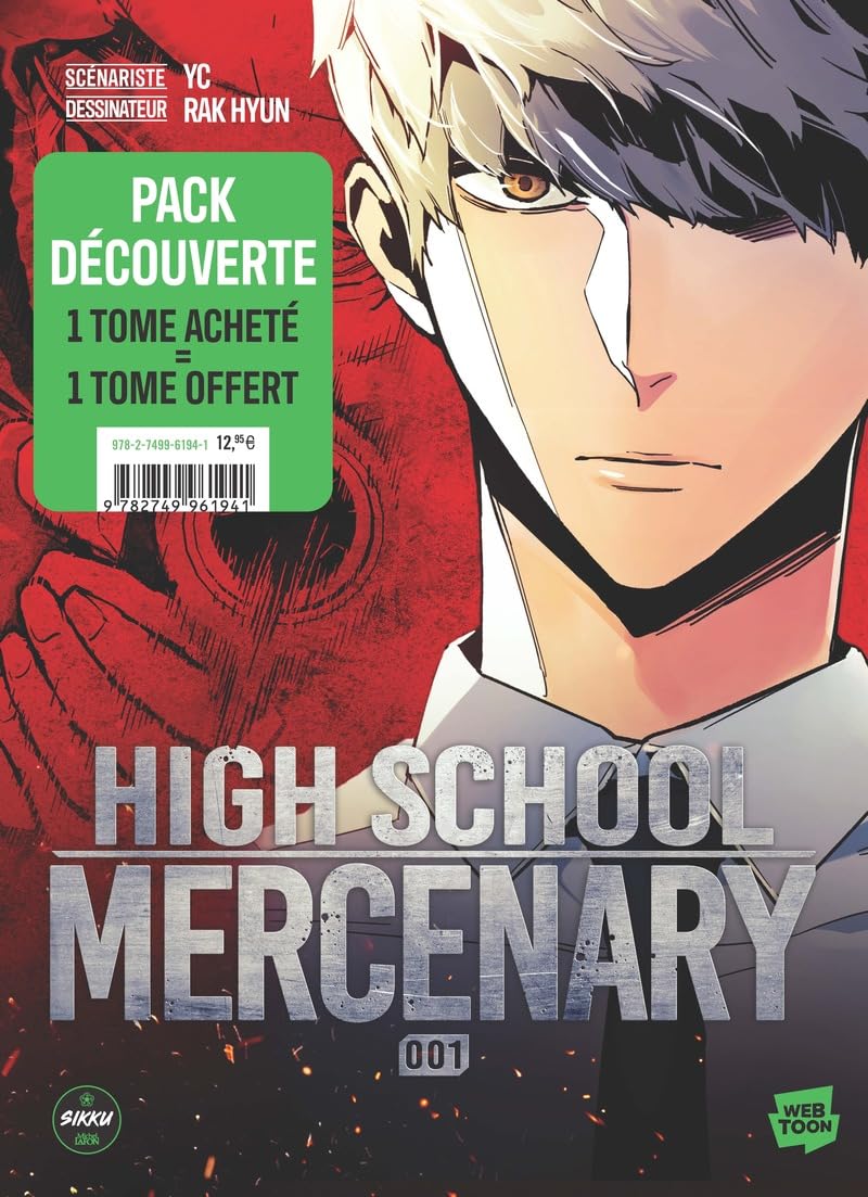 Pack découverte Webtoon High School Mercenary - 1 tome acheté = 1 tome offert !