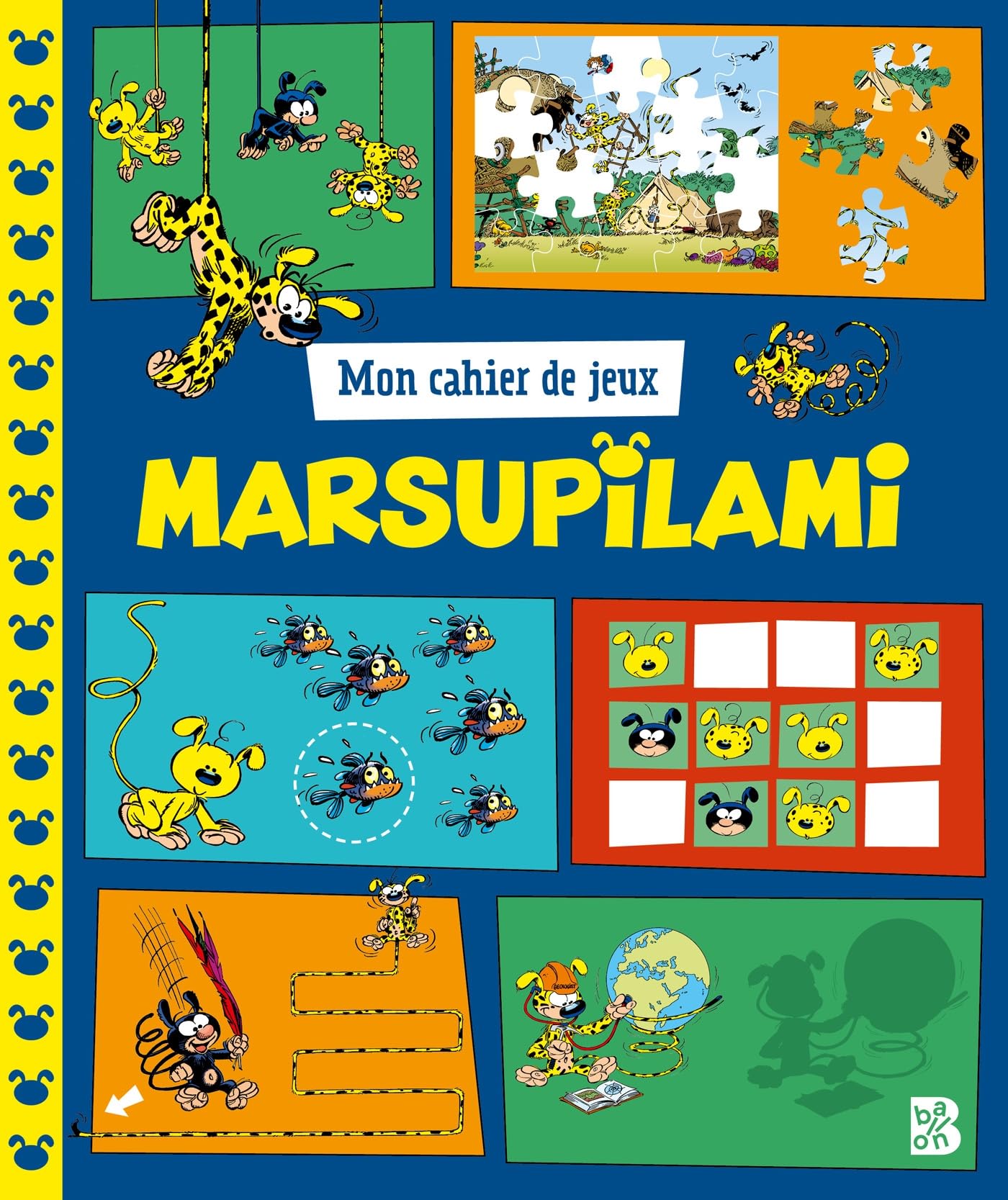 Mon cahier de jeux - Marsupilami