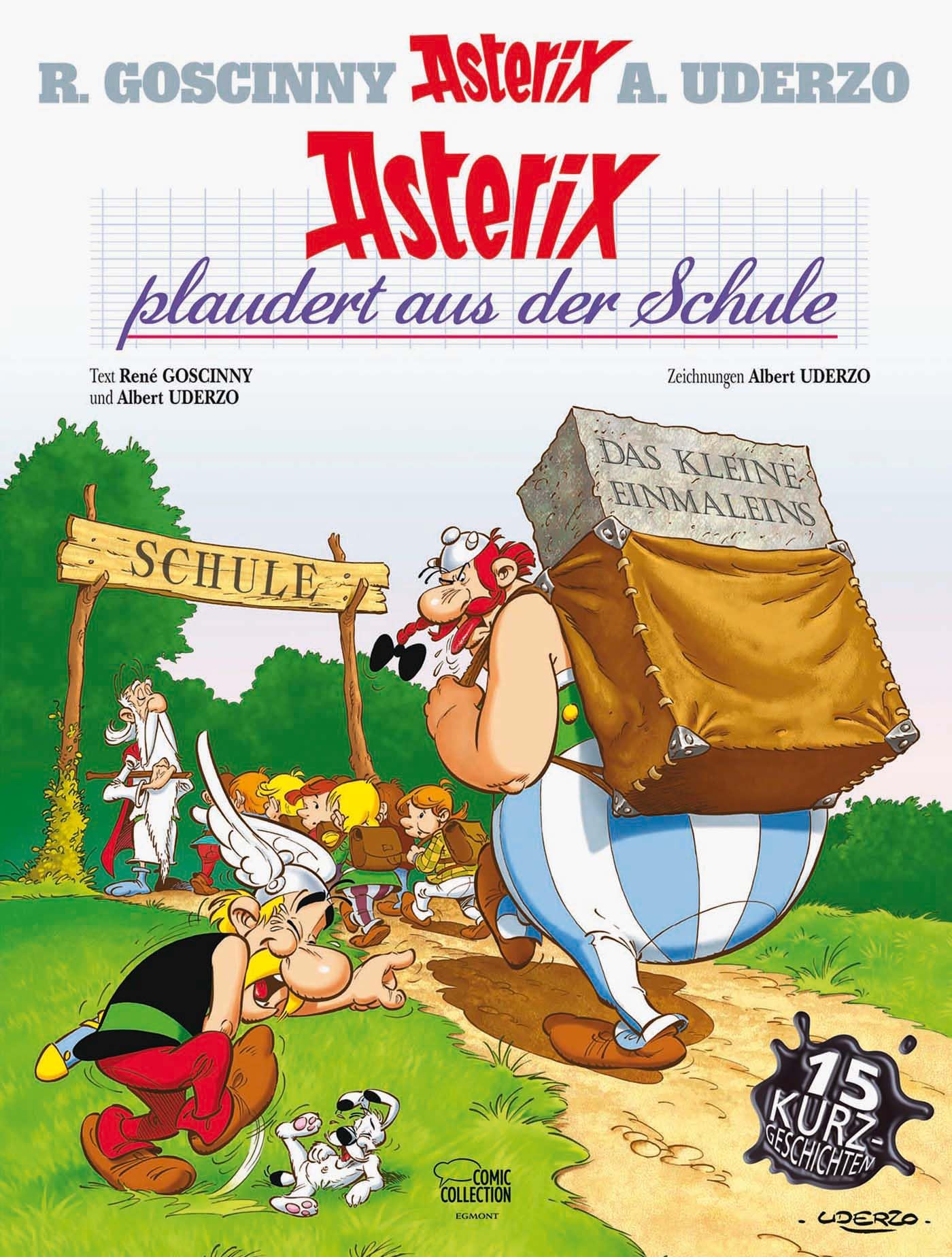 Astérix plaudert aus der Schule
