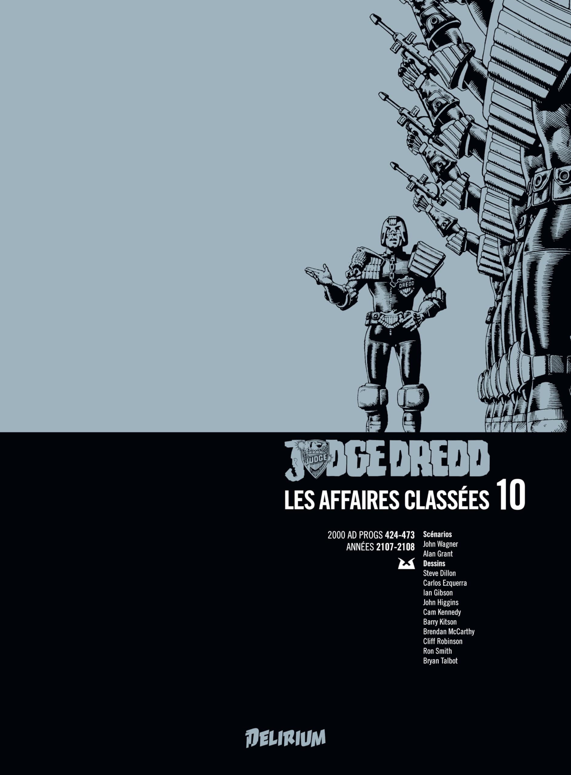 JUDGE DREDD, Affaires Classées