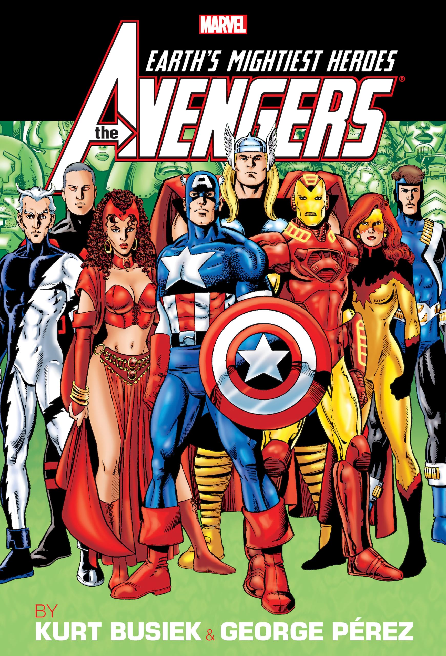 AVENGERS BY BUSIEK & PEREZ OMNIBUS VOL. 2 GEORGE PEREZ 25TH ISSUE COVER [NEW PRI NTING]