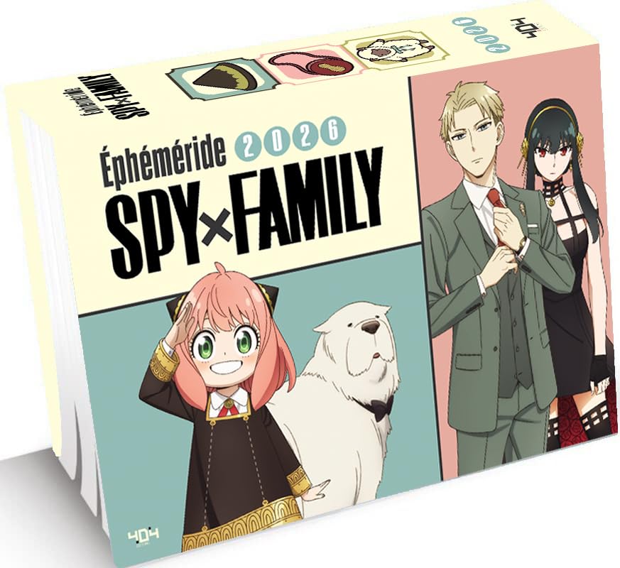 Ephéméride Spy x Family 2026 - Une année avec Spy x Family - une éphéméride officielle: Une année avec Spy x Family : Anya, Loid et Yor ! 365 jours d'anecdotes et de jeux