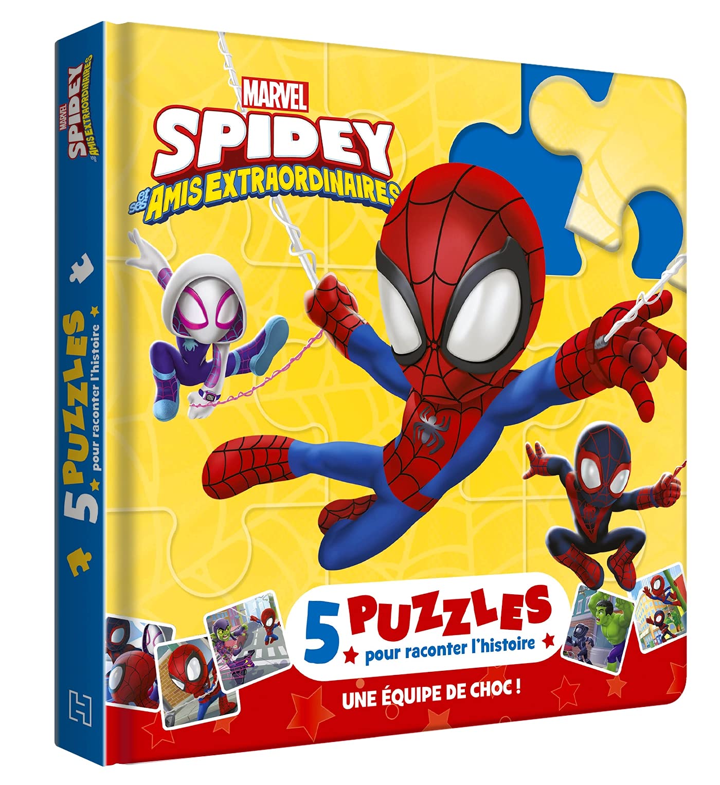 Mon Petit Livre Puzzle - 5 puzzles 9 pièces - Marvel