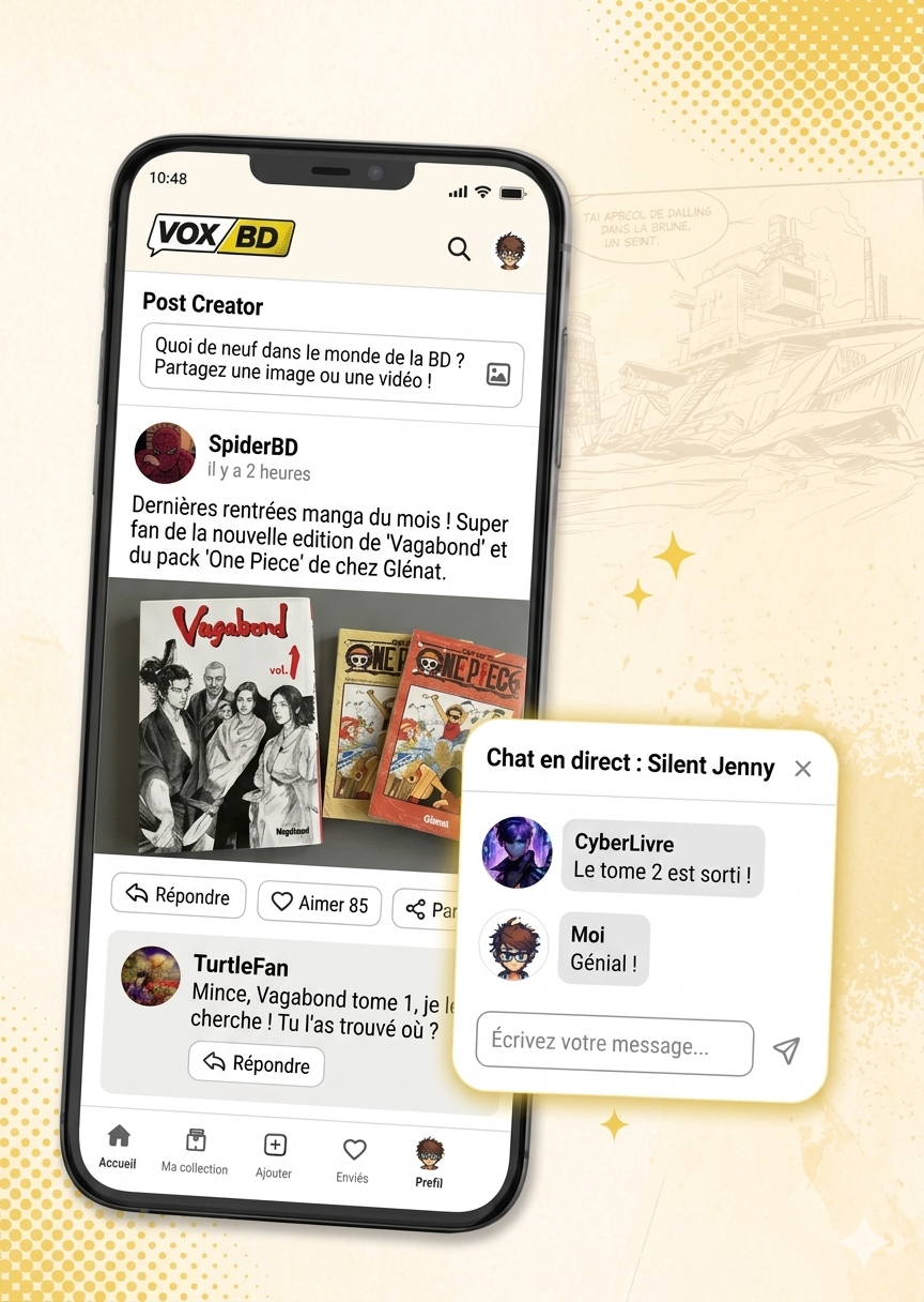 Réseau social BD Manga Comics